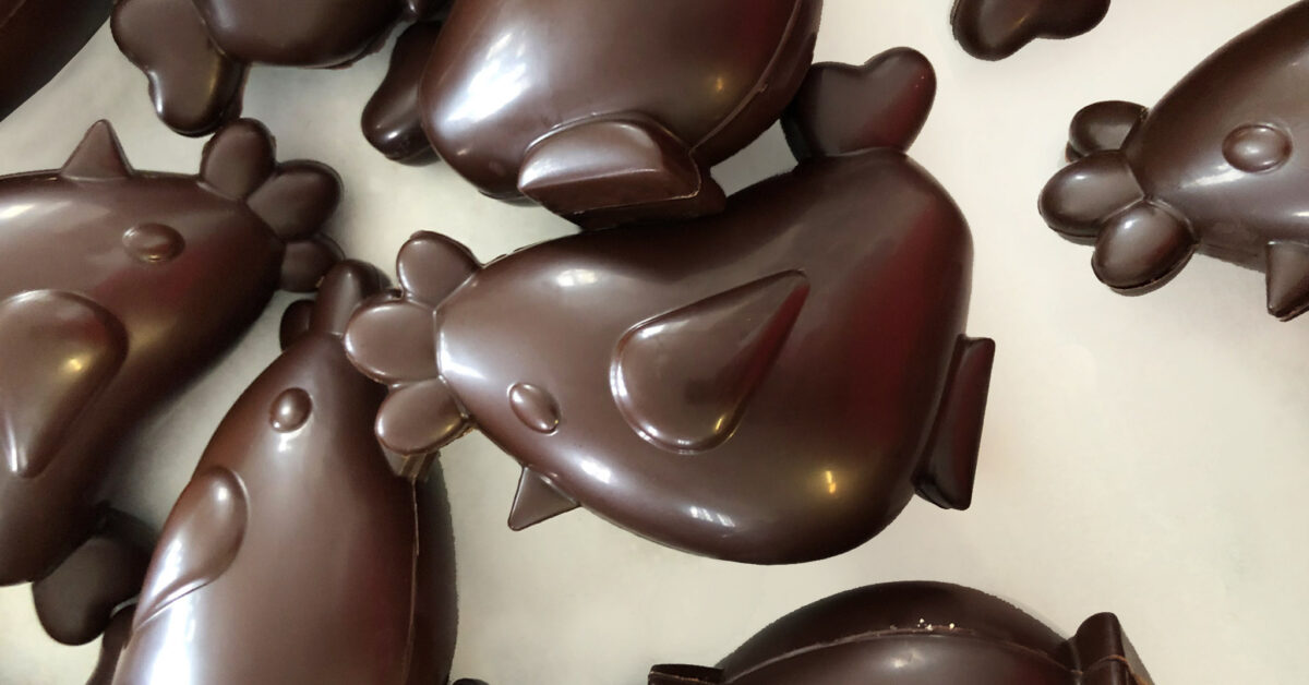 Poulette au chocolat noir