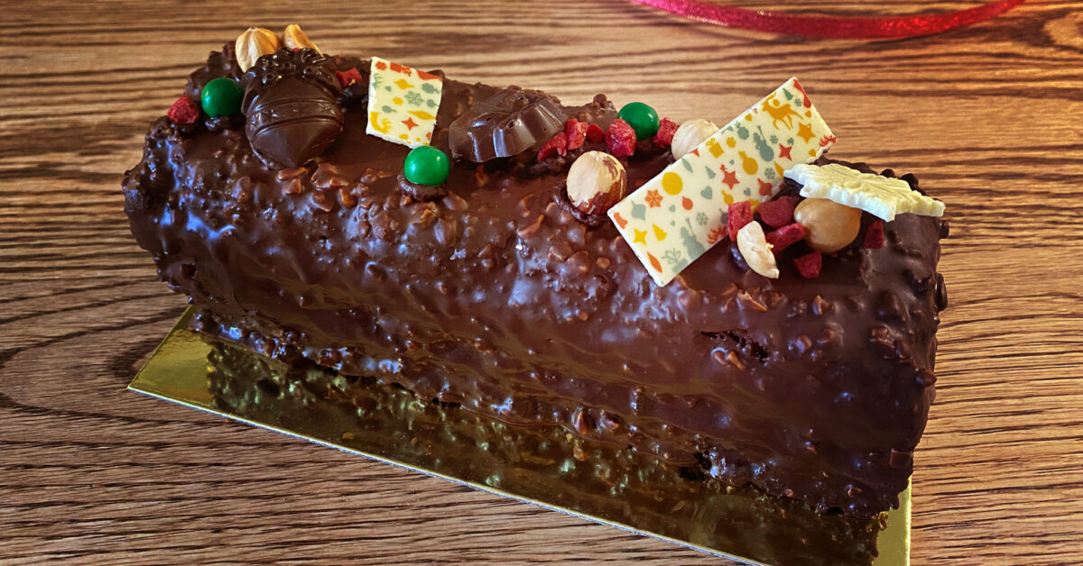 Bûche choco-framboise des fêtes