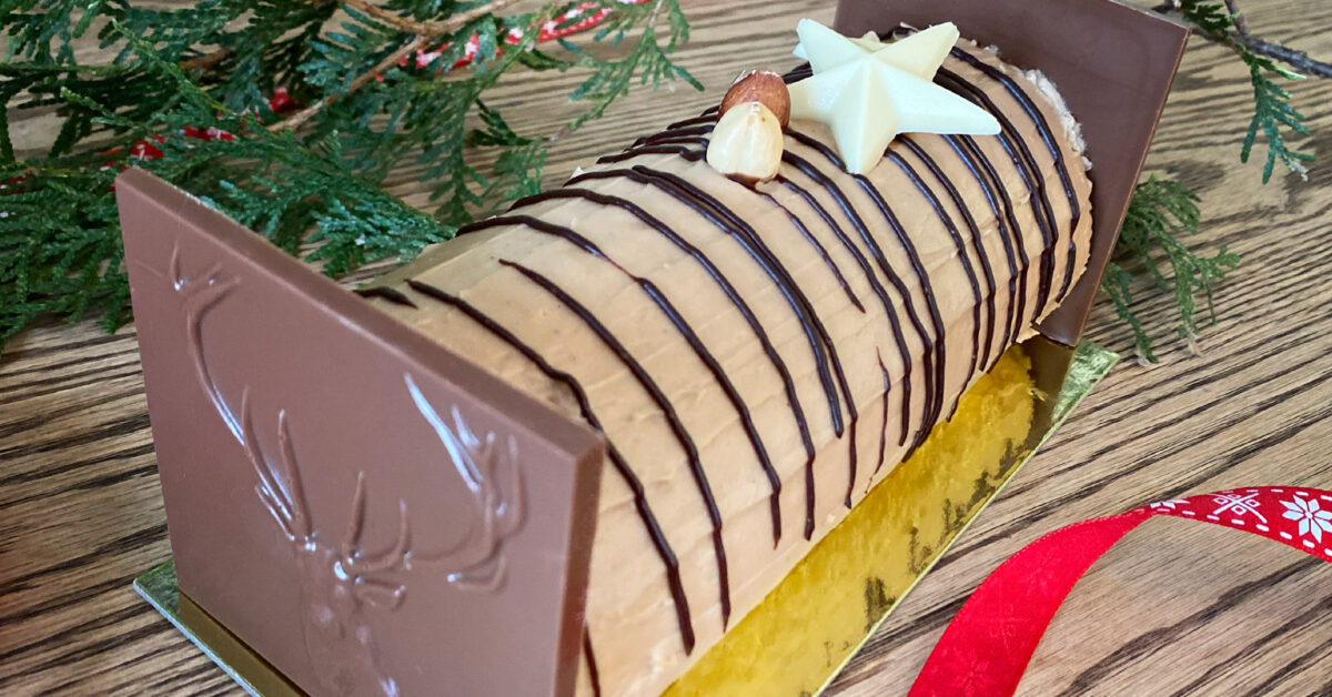 Bûche roulée pralinée